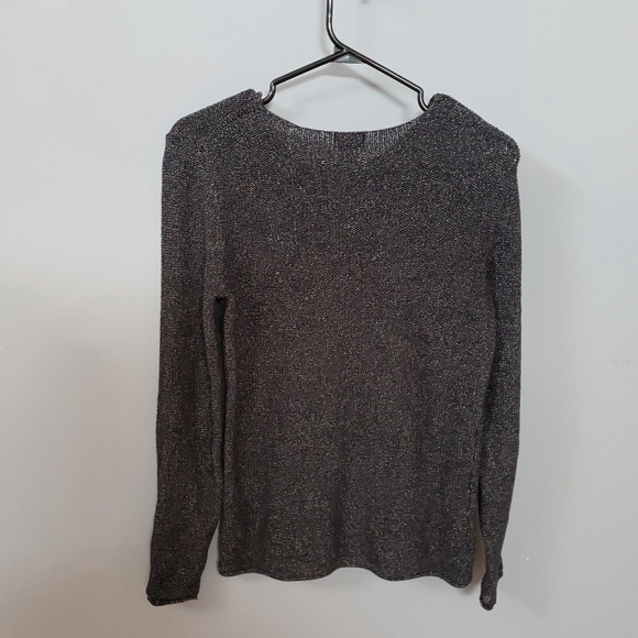 Grey/Black Woven Sweater - Picture 6 of 6